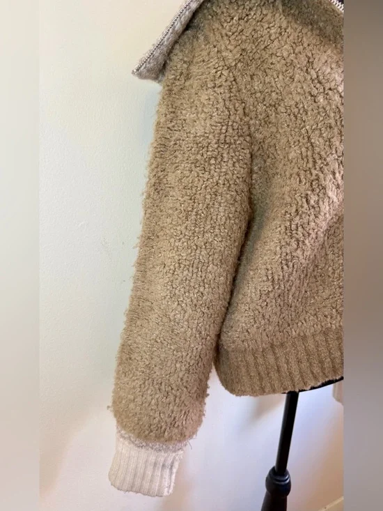 DH NY Ski Sweater Brown Cream Size S Thick Heavy Knit Cozy Winter Pullover - Picture 3 of 9